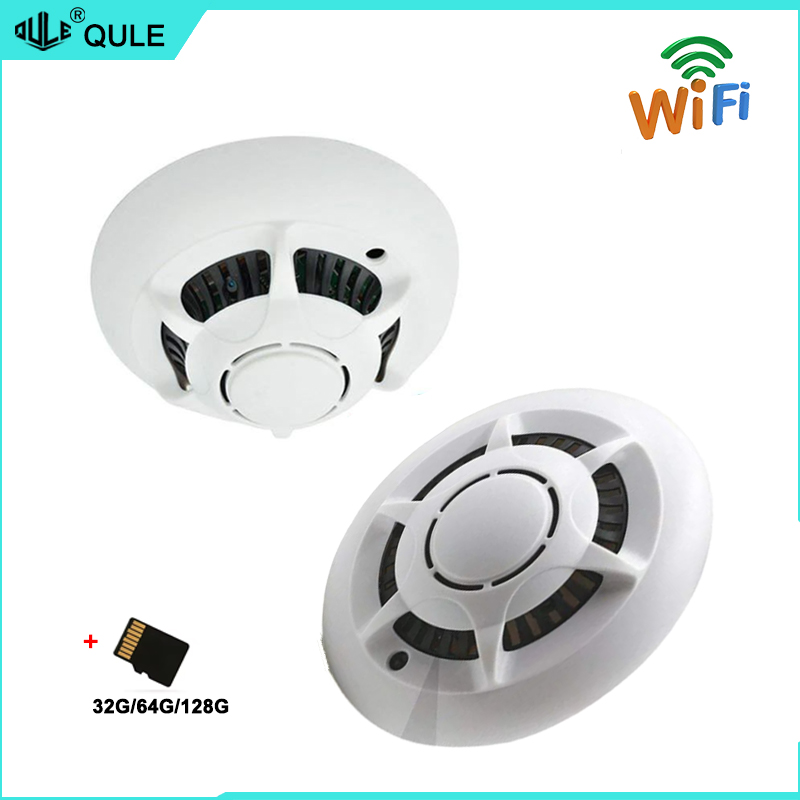 Smoke Stopper - 多機能煙探知機、WiFi接続、小型隠し4Kカメラ、遠隔確認