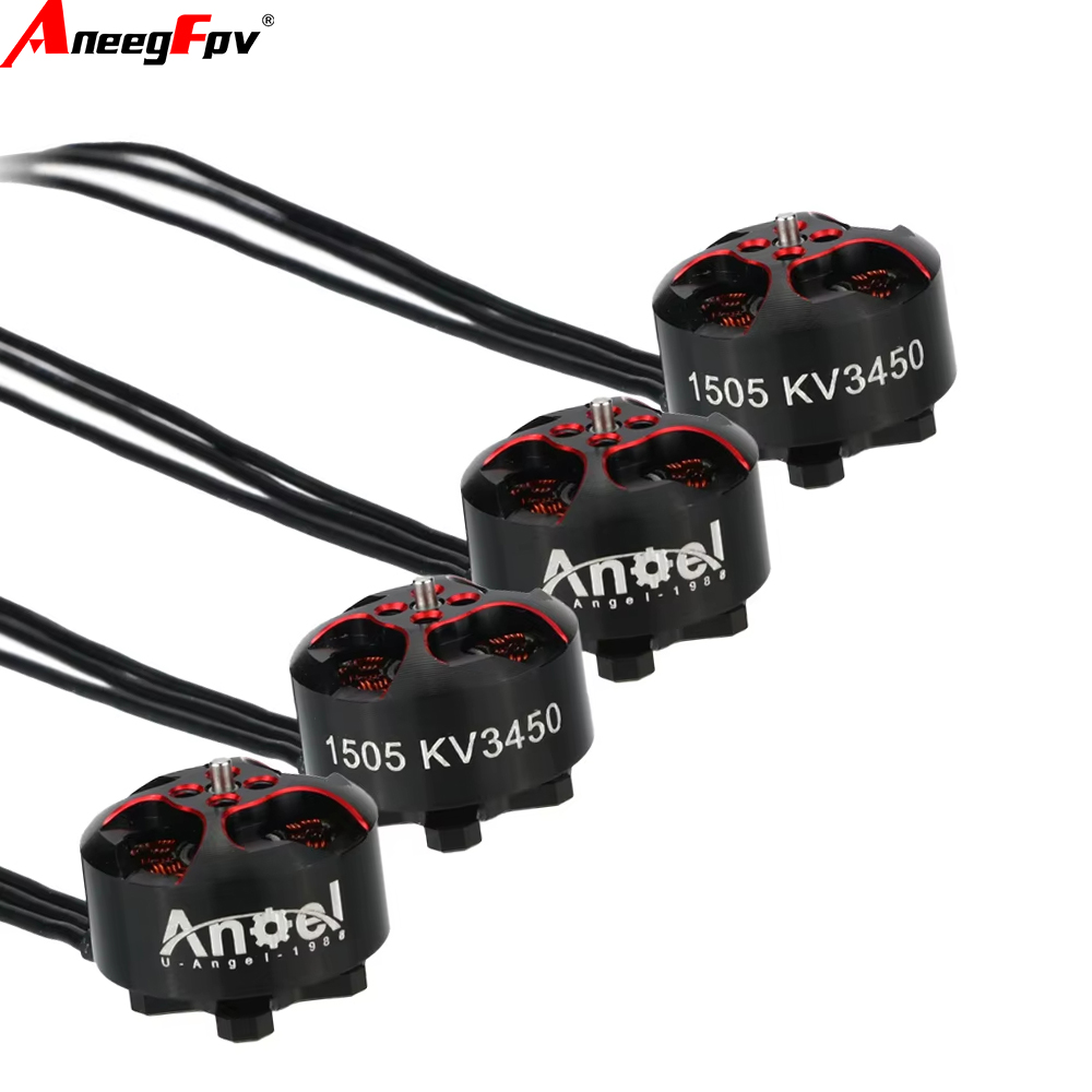 Brushed Drone Motor - エンジェル1505 3450KV 3-6Sブラシレスレーシングモーター 長距離FPVレーシング用 2.5インチ-4インチ トゥースピックドローンDIYパーツ