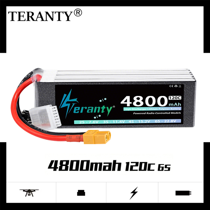 Lipo Battery 6S - TERANTY 6S 4800mAh リポバッテリー 22.8V 120C/240C