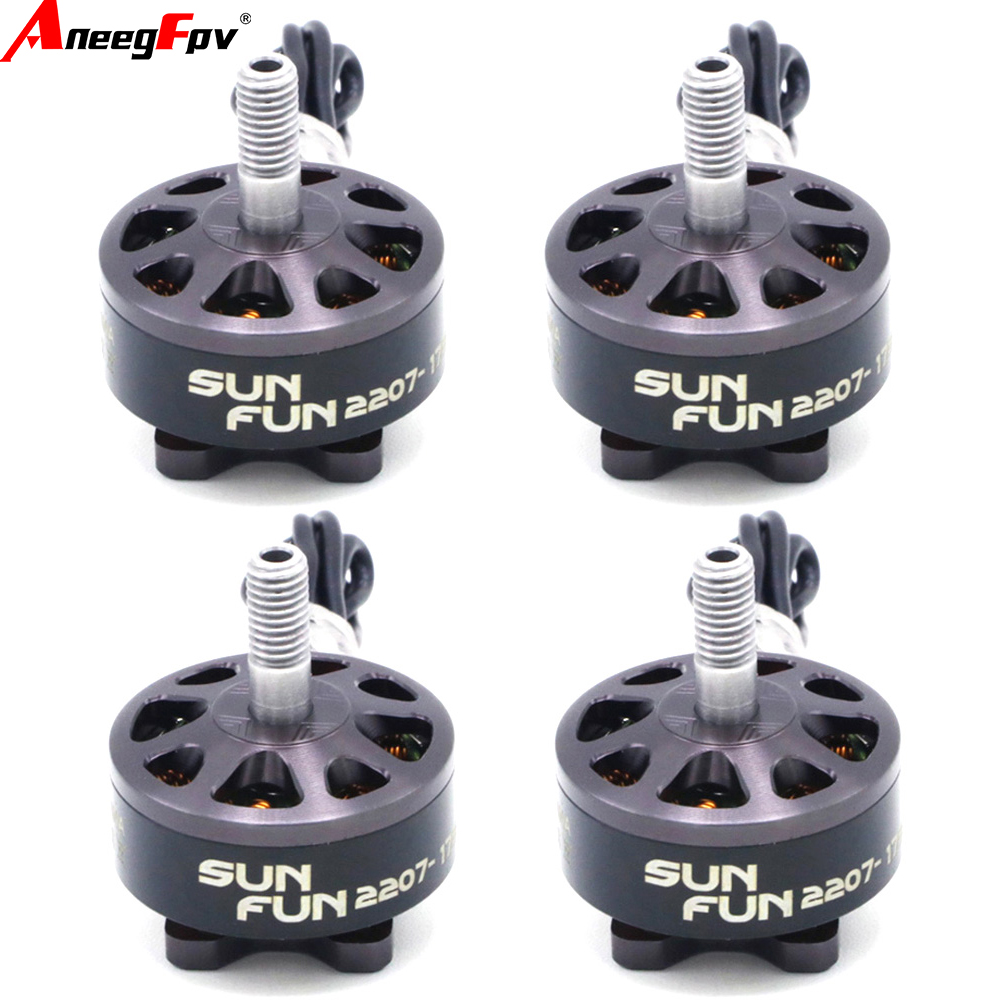 Brushed Drone Motor - 1/4個セット Sun Fun 2207 ブラシレスモーター CWネジ