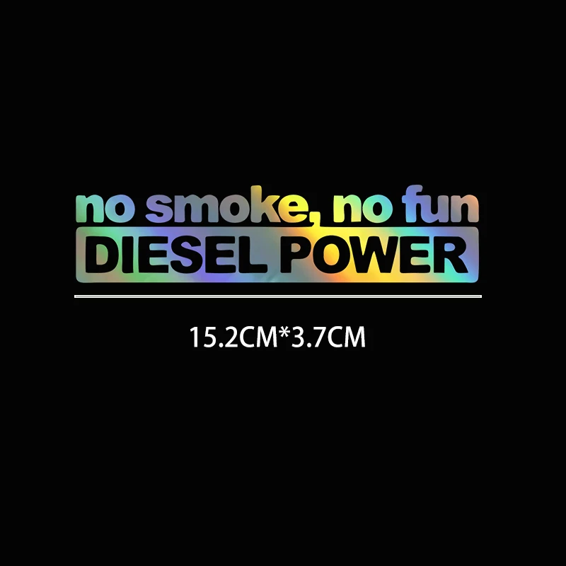 Smoke Stopper - 15.2X3.7CM 車のステッカー無煙無楽しいディーゼルパワーカースタイリングデカール車オートバイアクセサリー