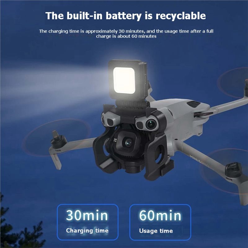 Dji Mini Drone - DT98 ドローン夜間飛行ライト トップマウントLEDサーチライト ナビゲーションライト DJI Mini