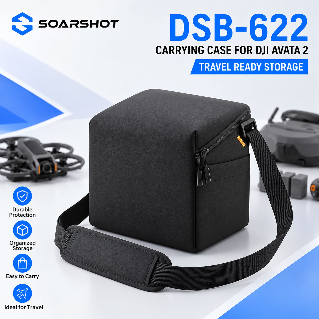Drone Goggles Dji - SOARSHOT DJI Avata 2 ゴーグル3用キャリングケース ポータブル