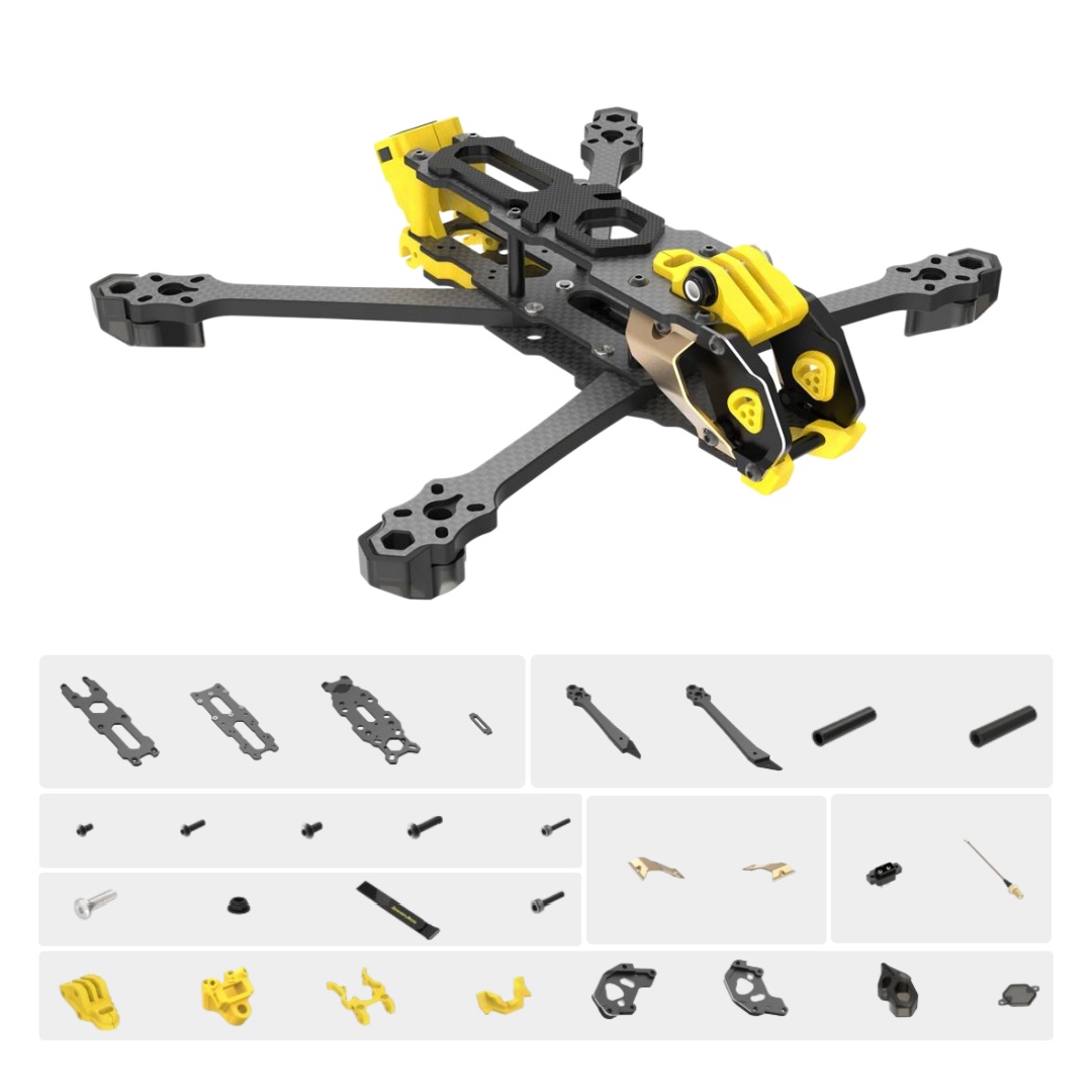 マリオ5フレームキット DC/XHバージョン、カーボンファイ - Carbon Fiber Drone Frame のレビューと価格