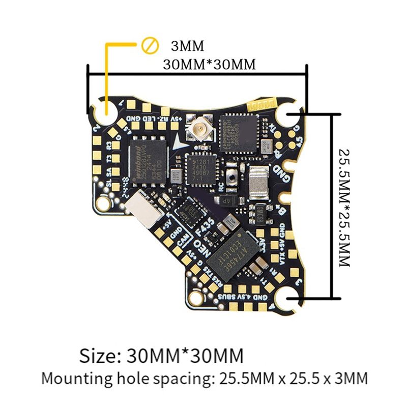 FBIL-F435 NEO 1S AIO フライトコントロー - 4 In 1 Esc のレビューと価格