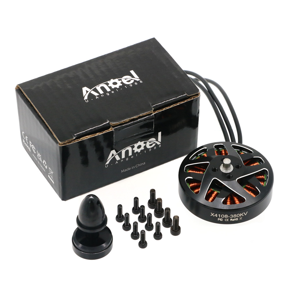 4個 UAngel 4108 X4108 380KV 600 - Brushed Drone Motor のレビューと価格