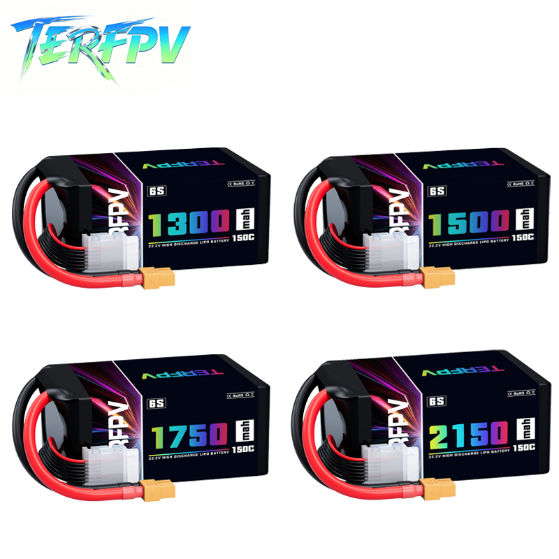 TERFPV リポバッテリー 6S 22.2V 1300/1 - Lipo Battery 6S のレビューと価格