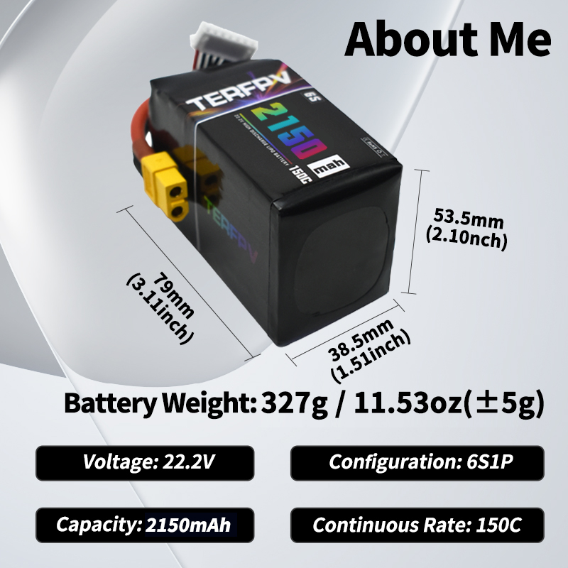 TERFPV リポバッテリー 6S 22.2V 1300/1 - Lipo Battery 6S のレビューと価格