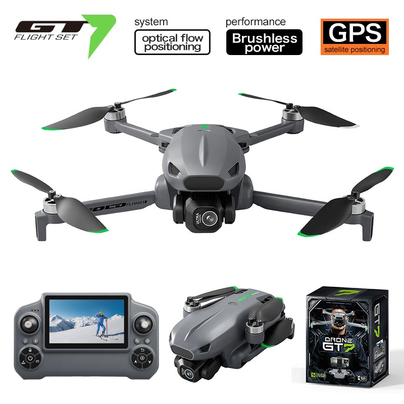 GT7 RC プロフェッショナルドローン GPS 4K HD - Drone Gimbal のレビューと価格