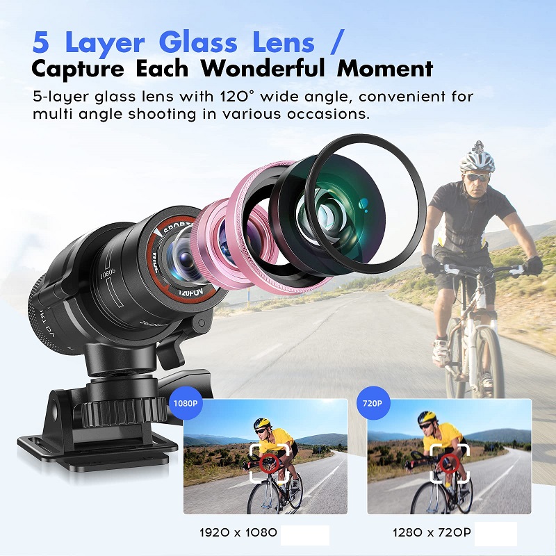 ミニスポーツ DV アクションスポーツカメラ懐中電灯ヘルメッ - Runcam Camera のレビューと価格