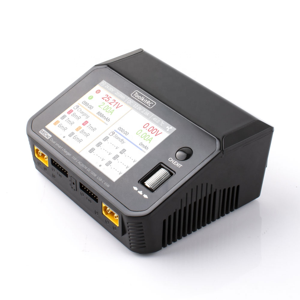 Toolkitrc M6DAC 350W×2 USB-C 6 - Lipo Battery 6S のレビューと価格