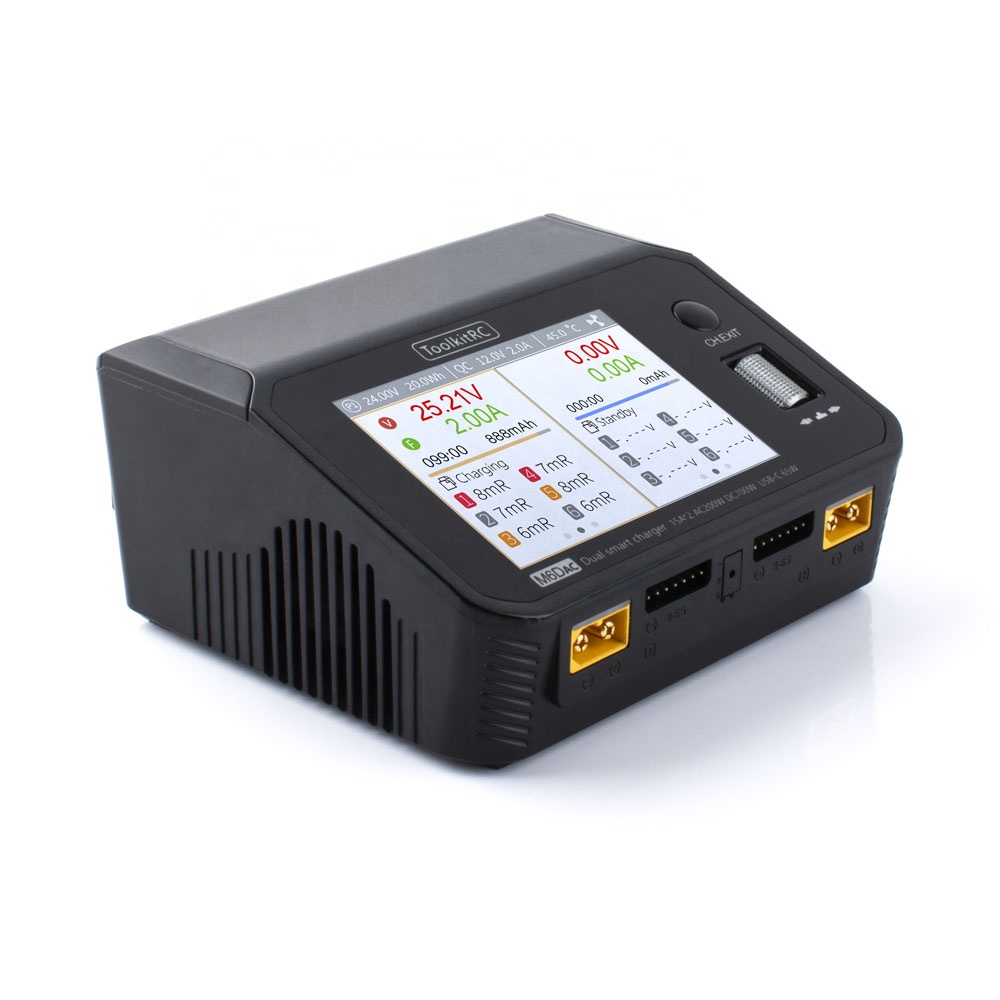 Toolkitrc M6DAC 350W×2 USB-C 6 - Lipo Battery 6S のレビューと価格
