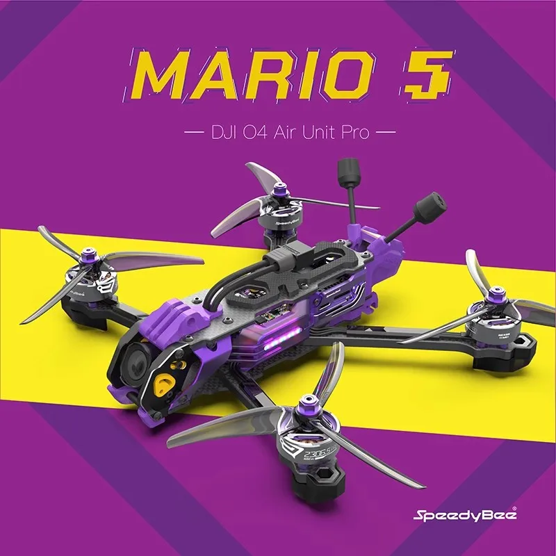 SpeedyBee Mario 5 FPV 5インチドローン - Lipo Battery 6S のレビューと価格