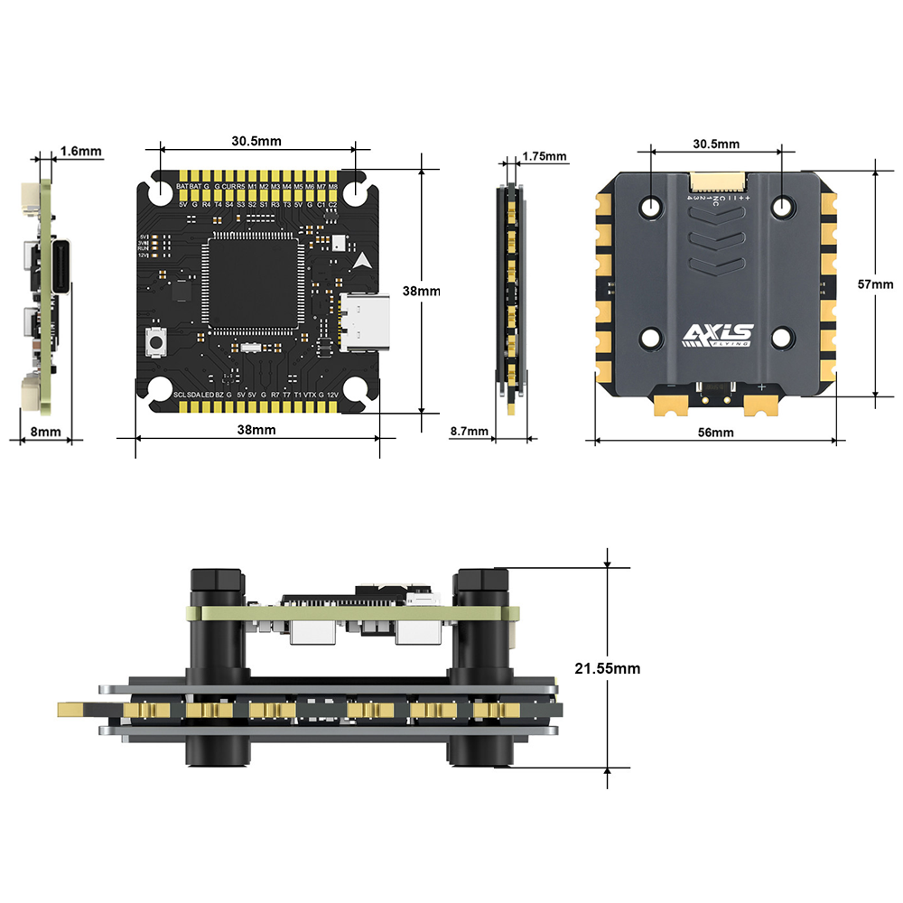 Axisflying Argus Pro ECO F722  - 4 In 1 Esc のレビューと価格