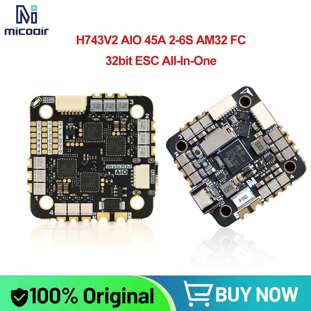 MicoAir H743V2 AIO 45A AM32 2- - Betaflight Fc のレビューと価格