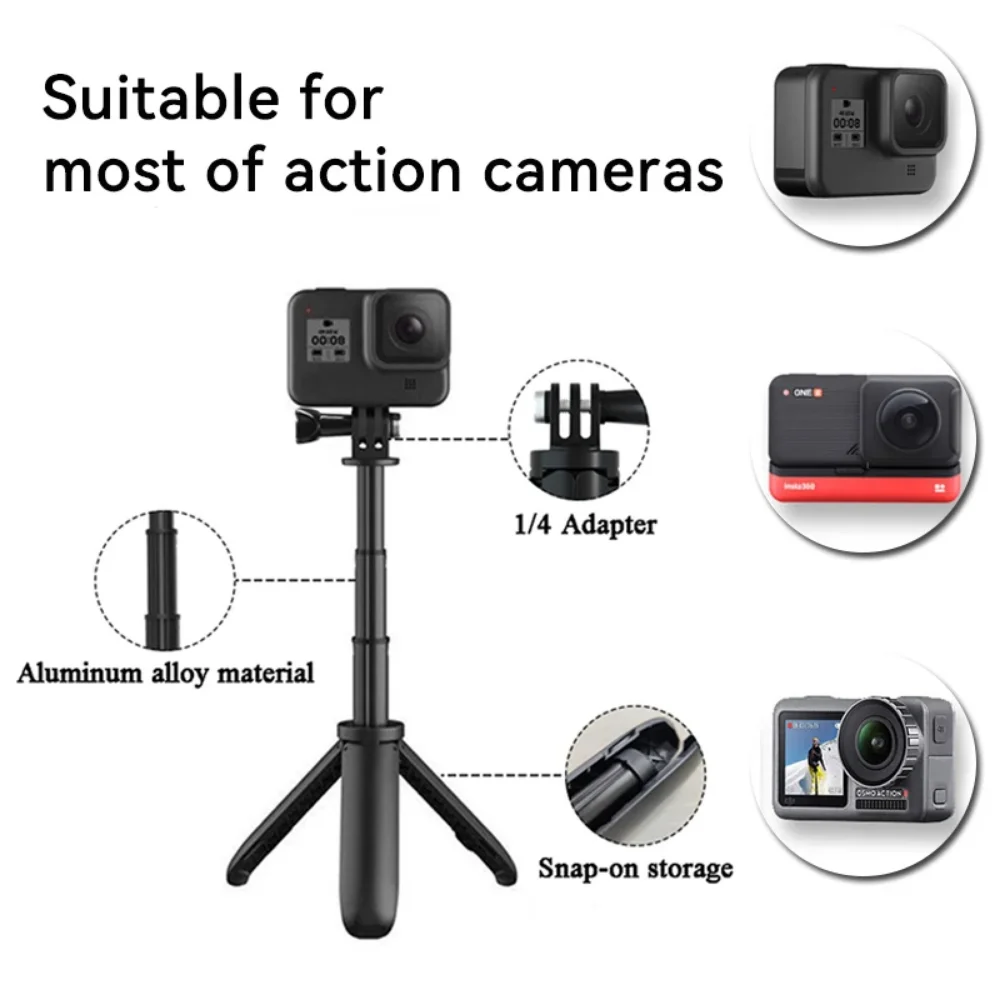 GoPro Hero 12,11,10用の拡張可能なミニ三脚 - Runcam Camera のレビューと価格