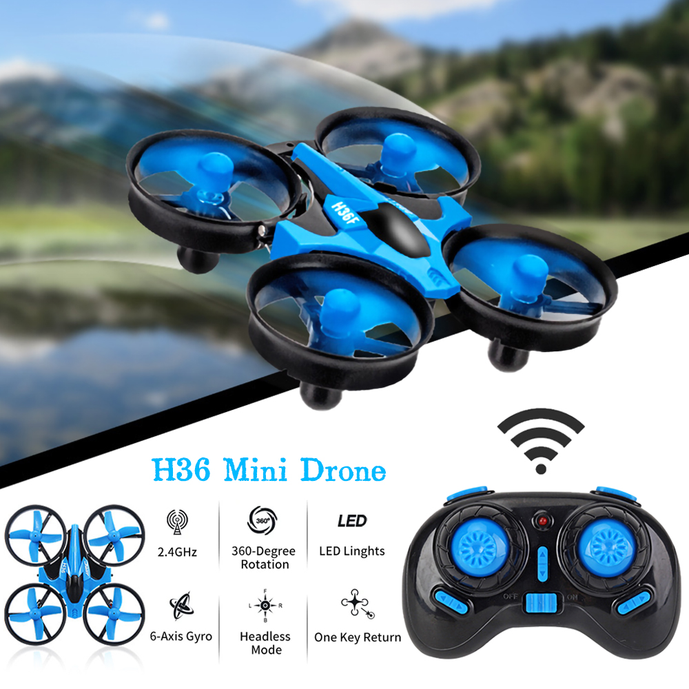 JJRC H36 ミニRCドローン 4ch 6軸ヘッドレスモ - Brushed Drone Motor のレビューと価格