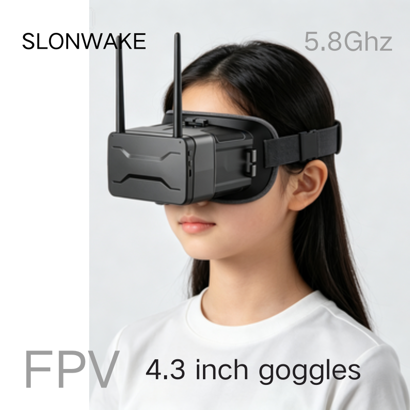 5.8G FPVゴーグル 4.3インチ 480*272ピクセ - Goggles Fpv のレビューと価格