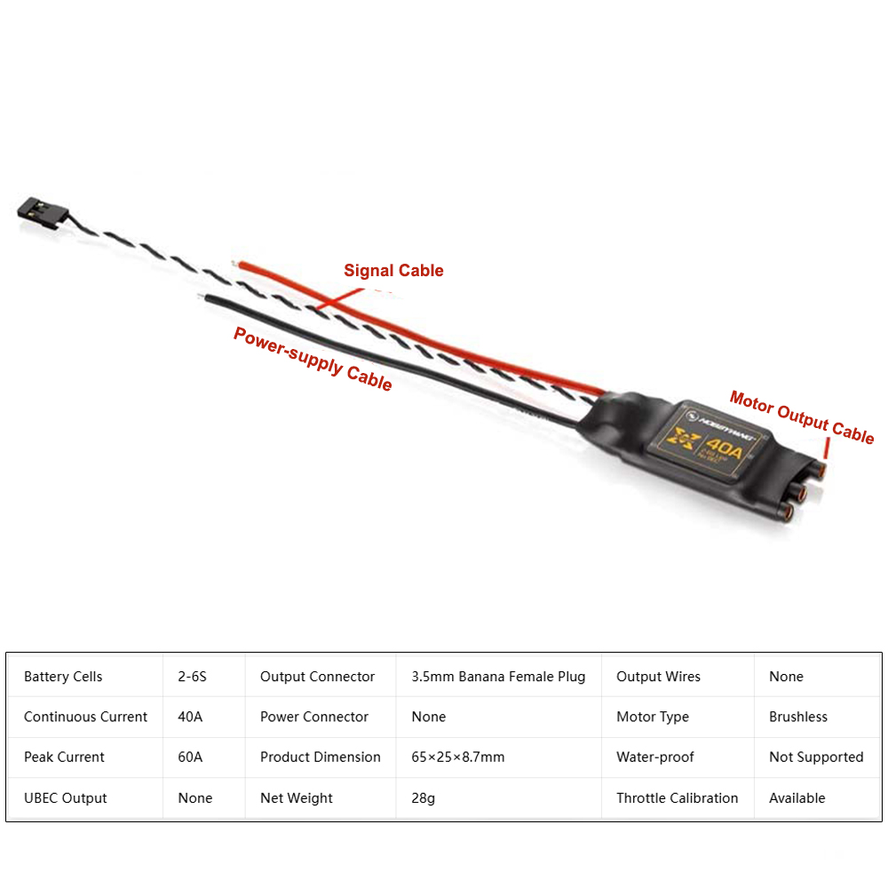 Hobbywing XRotor 40A ブラシレスESC（ - 4 In 1 Esc のレビューと価格