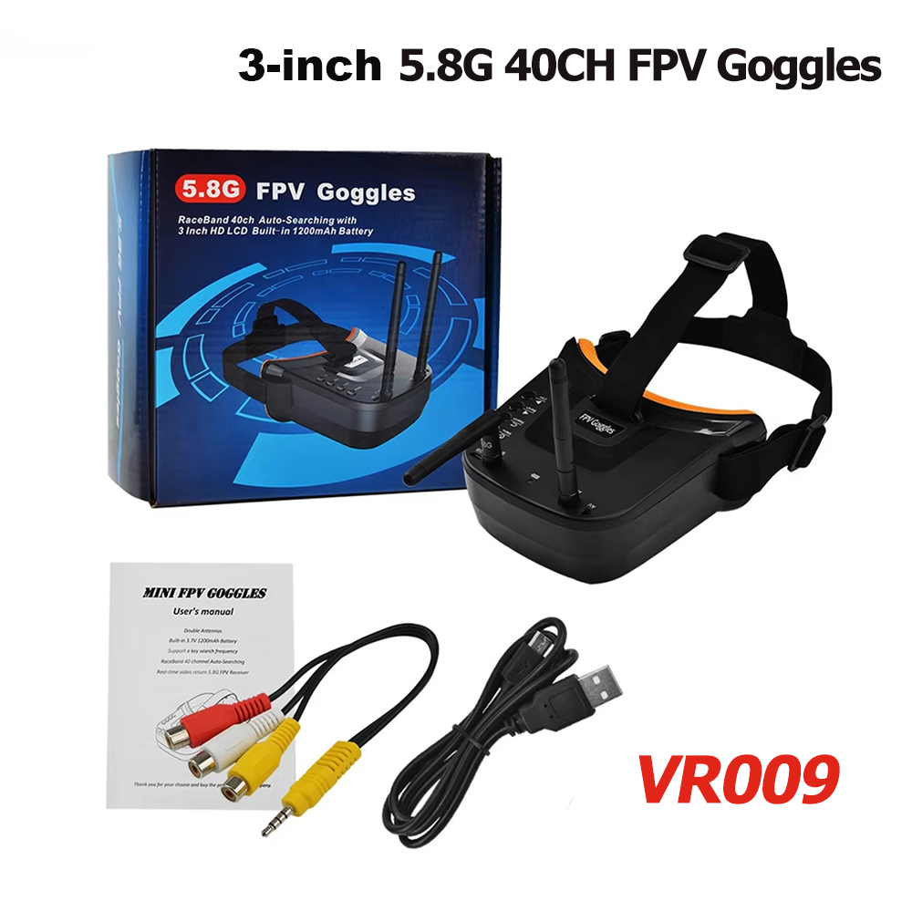 VR009 FPV ビデオゴーグル 3 インチ 480*32 - Goggles Fpv のレビューと価格