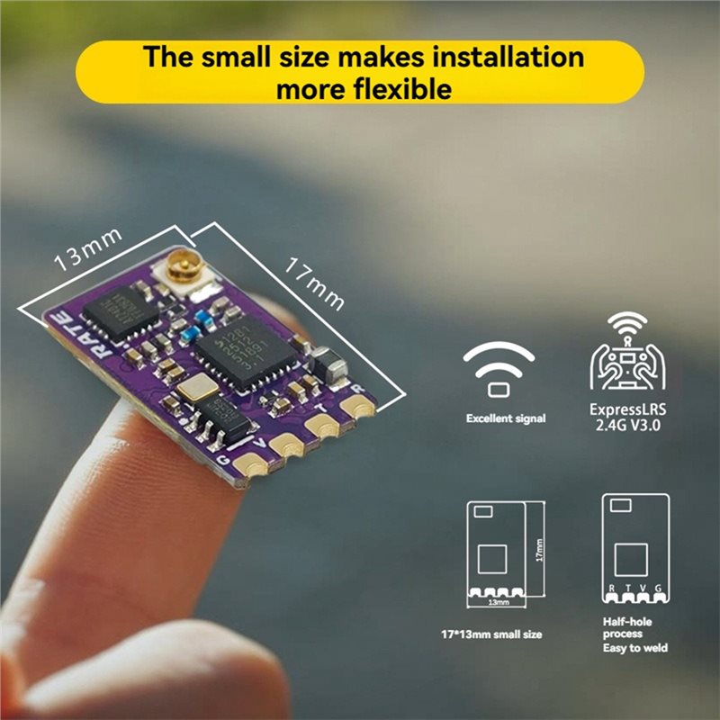 エクセレント-ELRS 2.4Gナノレシーバー CRSF/S - Drone Antenna のレビューと価格