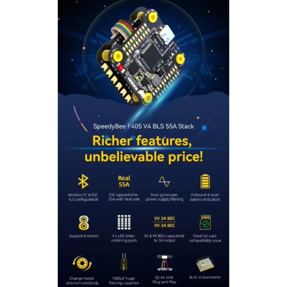 AvaCore プレミアム製品 BLS 4-in-1 ESC - Betaflight Fc のレビューと価格