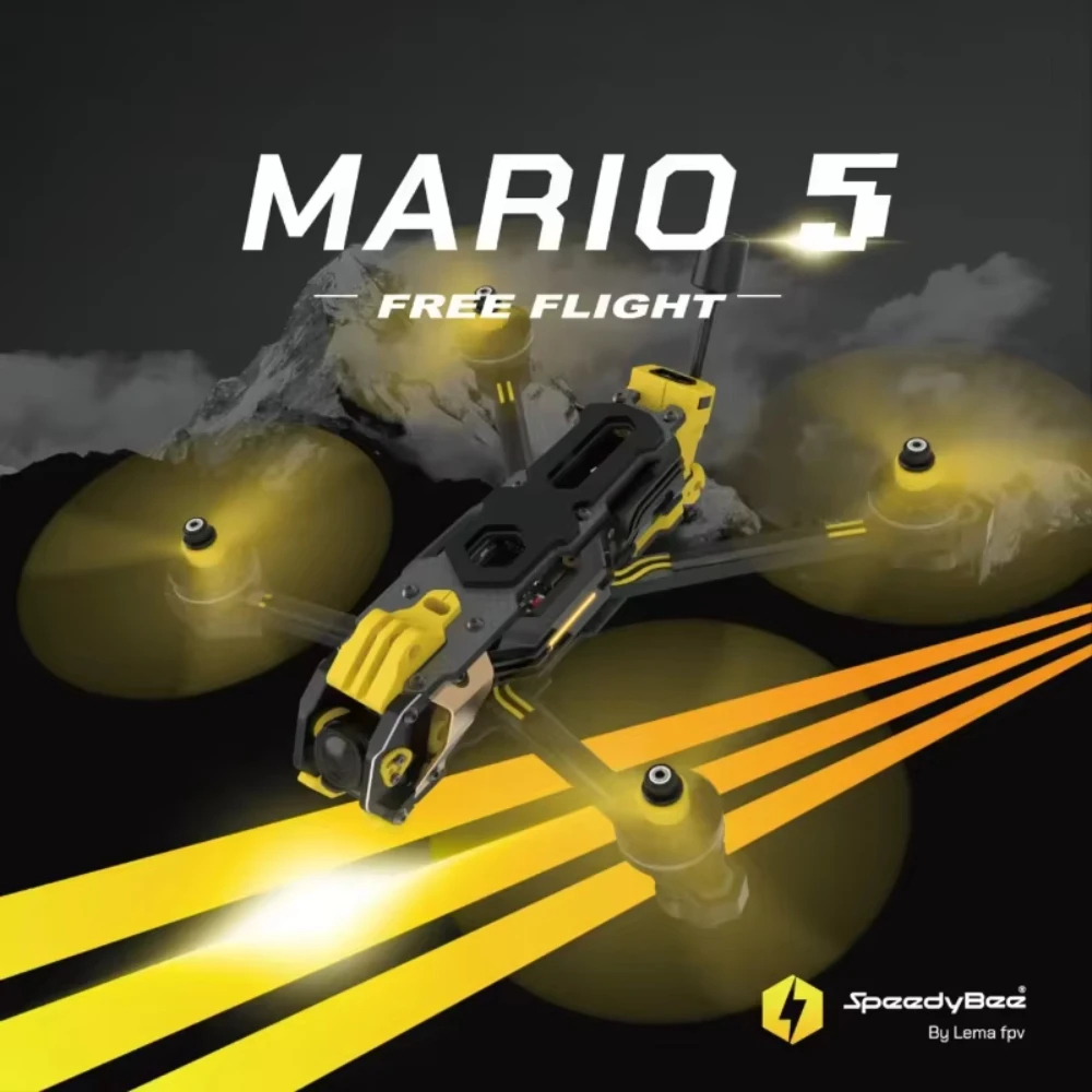 Speedybee マリオ5 O4 フレームキット DC/X - Carbon Fiber Drone Frame のレビューと価格